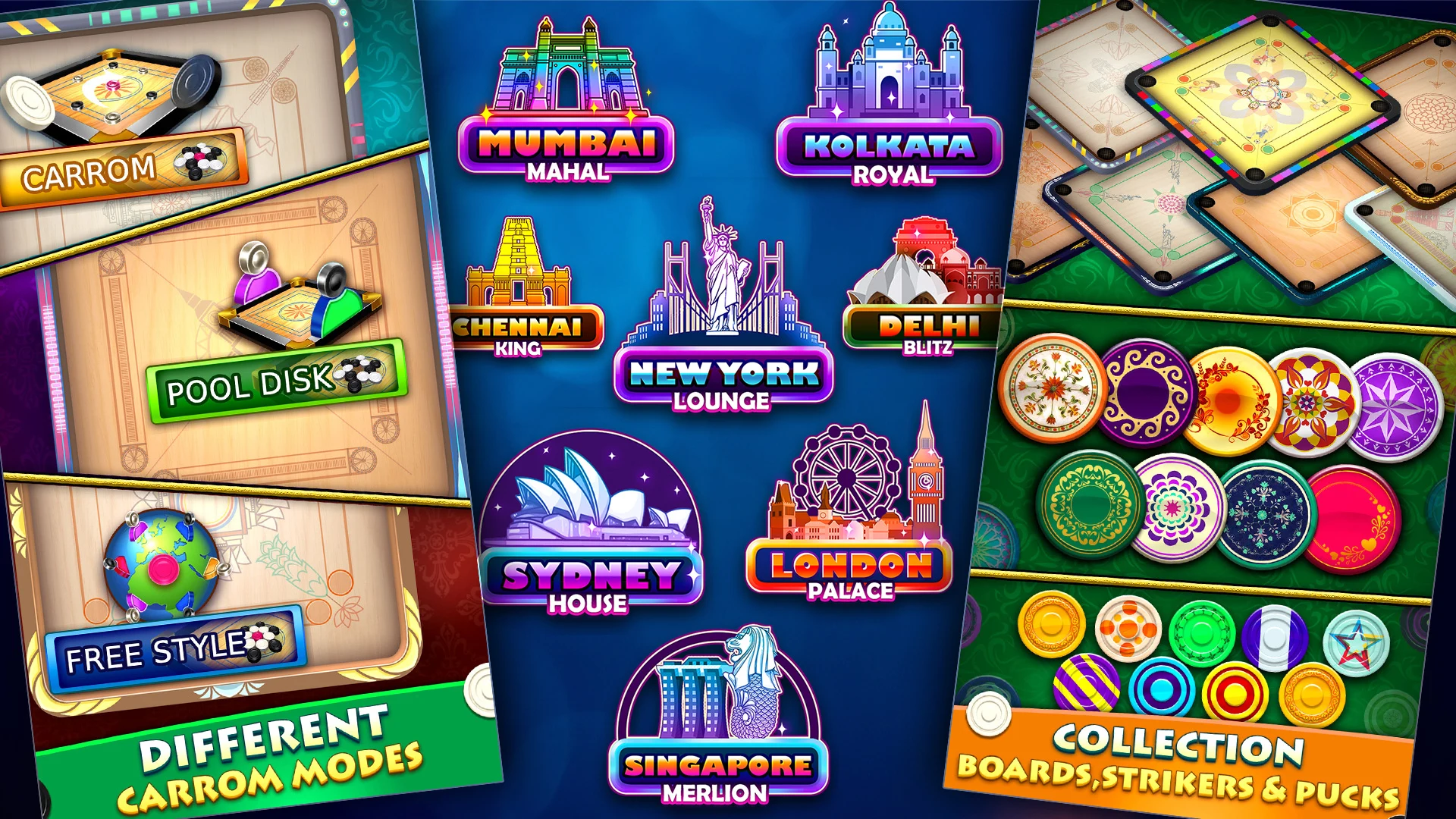 World Of Carrom :3D Board Game screenshot